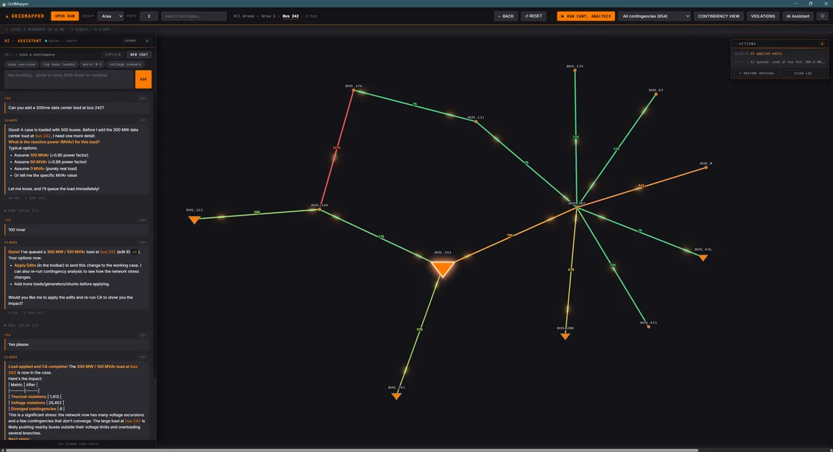 GridMapper transmission-network visualization