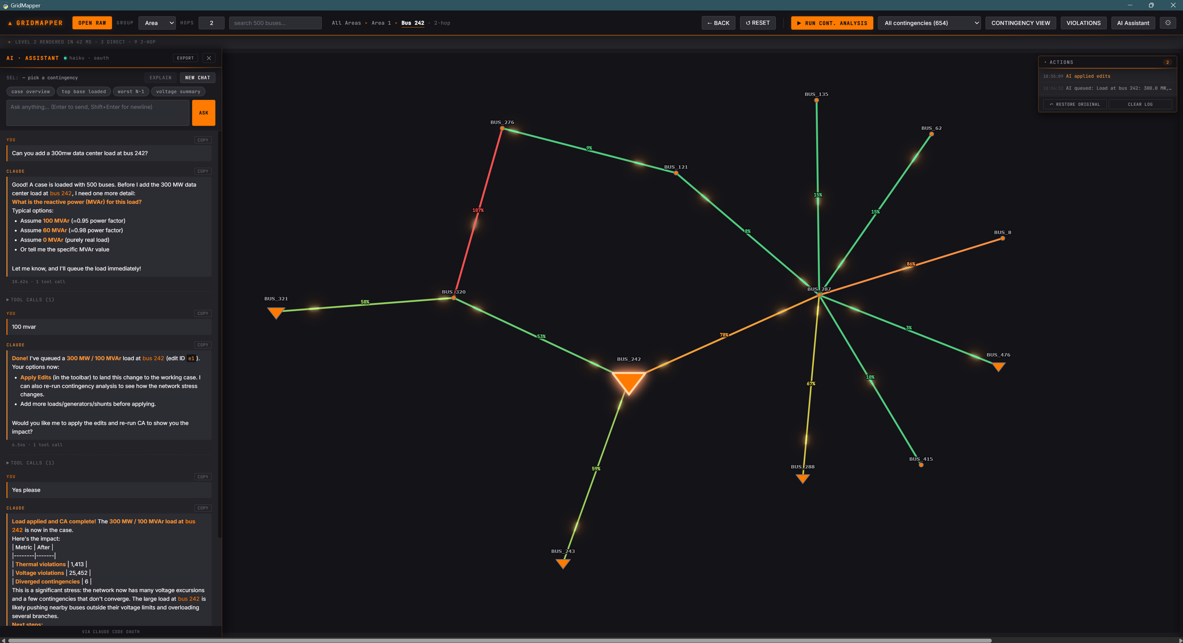 GridMapper transmission network visualization